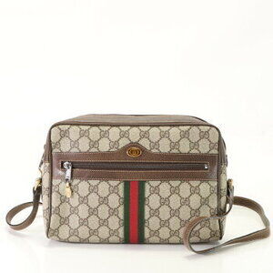 Gucci GG Supreme Sherry leather shoulder bag